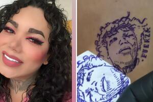 Indigna en redes tatuaje de Paola Suárez golpeada