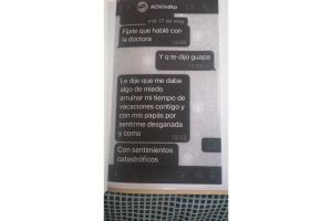 Mensajes de whatsapp de Gloria Cházaro enviados a Octavio Capetillo