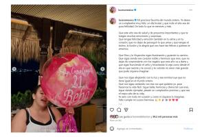 Así felicitó Lucero a su hija mejor.