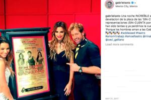 Gabriel Soto, Irina Baeva, Cecilia Galiano  mayo 2017