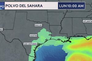 polvo del Sahara nube Texas San Antonio