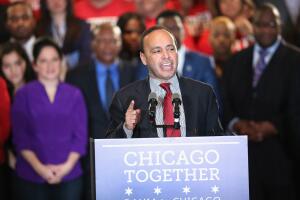 Rahm Emanuel And Supporters Hold Election Night Event