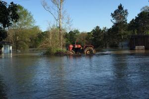 Deweyville, Texas se encuentra bajo el agua