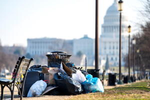 Cierre de gobierno - basura en Washington