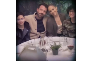 Jennifer Lopez, Ben Affleck, Max y Emme