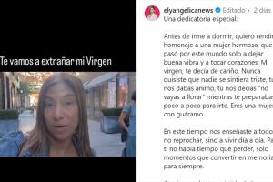 Elyangelica González se despidió con este conmovedor mensaje de su amiga y colega Viky Gamboa.