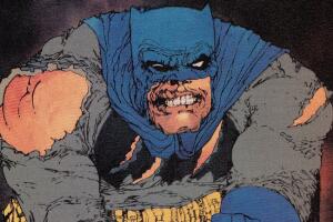 Batman lastimado en la historia de Frank Miller