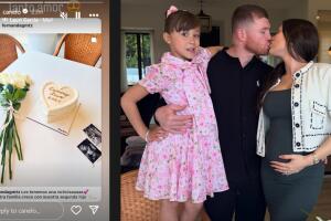 'Canelo' reaccionó con el mensaje de "tanto amor" a la publicación que hizo su esposa dando a conocer que esperan la llegada de una nuevo miembro de la familia.