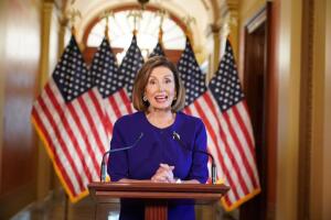 La presidenta de la Cámara de Representantes, Nancy Pelosi.