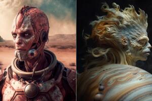 Marte y Jupiter - ¿Cómo se verían los habitantes de otros planetas del Sistema Solar IA responde y lucen impactantes.jpg