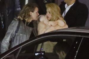 Shakira y Piqué con Sasha y Milan