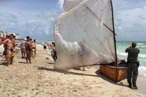 Grupo de balseros cubanos llegaron hasta Miami Beach