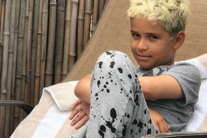 Fernando Carrillo con su hijo