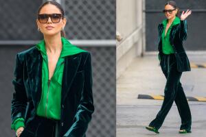 Con este look apareció Eiza González en 'Jimmi Kimmel live!'. 
