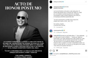Los detalles del funeral de Rubby Pérez