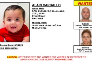 bebé 5 meses con sospechosos de asesinato en Hialeah