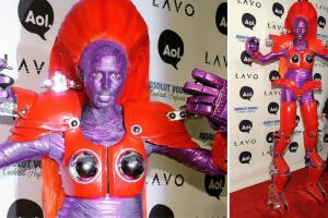 Heidi Klum disfraz robot Halloween