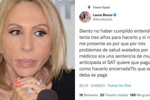 Laura Bozzo reapareció en Twitter con este mensaje que luego borró.