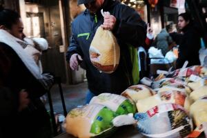 Brooklyn Food Pantry Gives Away Thanksgiving Turkeys To The Needy
