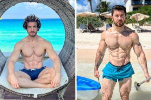 Eugenio Siller y su hermano Mundo, que también es actor, vacacionan en playas de México
