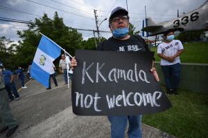 GUATEMALA-US-DIPLOMACY-POLITICS-MIGRATION-HARRIS-DEMONSTRATION
