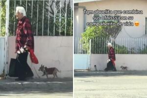 Abuelita y su perrito conquistan TikTok con sus looks coordinados