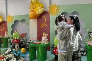 Cazzu subió en Instagram estas fotos de la fiesta de Inti, pero horas más tarde las borró. 