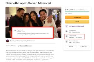 Taylor Swift dona 100 mil dólares a la familia de la mujer mexicana que murió en el tiroteo de Kansas