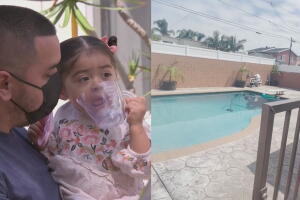 Una familia en California vivió una pesadilla al encontrar a su bebé sumergida en la piscina de la casa.