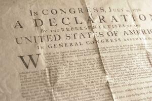 Declaration of Independence Copy Up for Sale