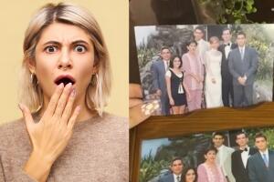 Abuela borra a su nuera de la foto de su propia boda.