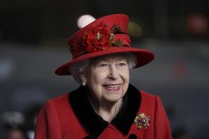 The Queen Visits HMS Queen Elizabeth In Portsmouth