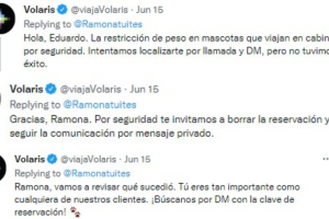 Volaris responde a Ramona