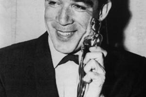 File photo dated 27 March 1957 shows US actor Anth