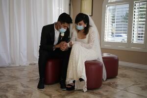 Virus Outbreak Vegas Weddings