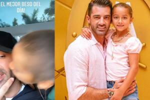 Toni Costa mostró el beso que le dio su hija Alaïa la mañana de este martes 26 de abril.