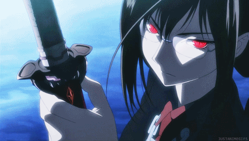 Saya protagonista Blood C gif