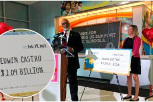 Edwin Castro gana $2,040 millones del Powerball en California