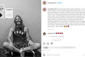 Travis Barker condolencias a Taylor Hawikins