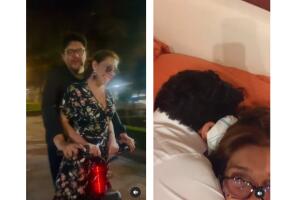 Cynthia Klitbo y su pareja Gibran Bazán