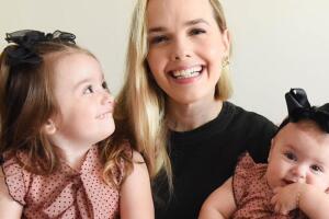 Thaeme e as filhas Liz e Ivy