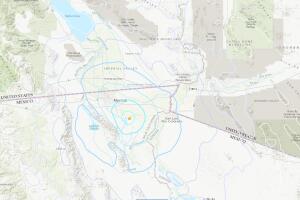 El lugar del sismo se encuentra en las cercanías de la temida falla de San Andrés