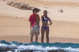 PREMIUM EXC Eiza Gonzalez and Timothée Chalamet