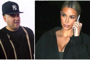 Rob Kardashian y Kim Kardashian
