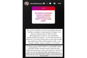 Claudia Álvarez asegura que no se pierde momentos importantes de sus hijos por ser actriz