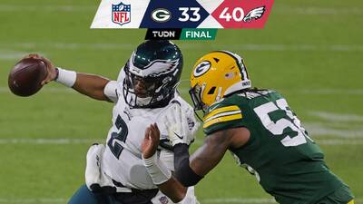 Philadelphia Eagles vence 40-33 a los Green Bay Packers en partido de la  semana 12 de la NFL, TUDN NFL