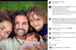 Ferdinando y Brenda Kellerman anuncian el nacimiento de su bebé arcoíris Saulo