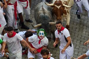 APTOPIX Spain Running of the Bulls