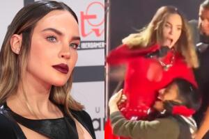 Belinda en concierto: habla tras el incidente que sufrió con un fan que se aferró a ella
