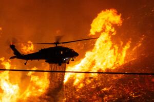 Lake Fire burns in Lake Hughes north of Los Angeles
